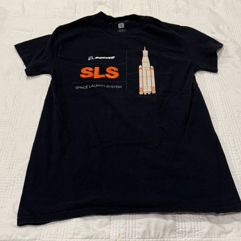 Boeing SLS Black T-Shirt - Size S